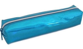 Pape Pcp15053C Mavi Düz Silikon Tek Gözlü Dikdörtgen Cüzdan Kalemlik