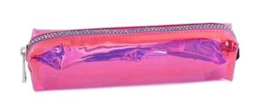 Pape 17103C Pembe Düz Silikon Tek Gözlü Dikdörtgen Cüzdan Kalemlik