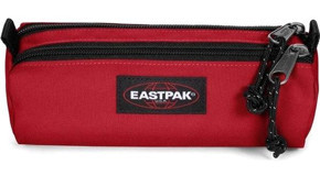 Eastpak Double Benchmark Scarlet Kırmızı Düz Bez Bölmeli Çift Gözlü Dikdörtgen Cüzdan Kalemlik