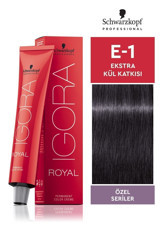 Schwarzkopf Igora Royal E-1 Kül Krem Saç Boyası 60 ml