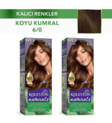 Wella Koleston Naturals 6-0 Koyu Kumral Krem Saç Boyası 2x50 ml