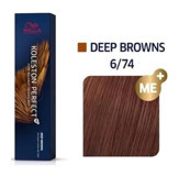 Wella Koleston Perfect 6-74 Kahverengimsi Kırmızı Krem Saç Boyası 60 ml