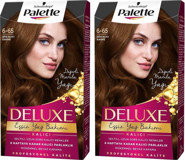 Palette Deluxe 6-65 Göz Alıcı Kahve Krem Saç Boyası 2x50 ml