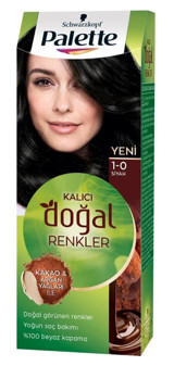 Palette Kalıcı 1-0 Siyah Amonyaksız Vegan Krem Saç Boyası 2x50 ml