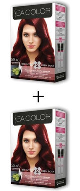 Sea Color 55-46 Amazon Kızılı Krem Saç Boyası 2x50 ml