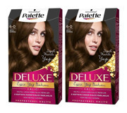 Palette Deluxe 6-0 Koyu Kumral Krem Saç Boyası 2x50 ml