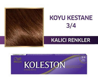 Wella Koleston Single 3-4 Koyu Kestane Krem Saç Boyası 50 ml