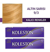 Wella Koleston Single 9-3 Altın Sarısı Krem Saç Boyası 2x50 ml