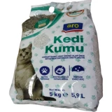 Aro Marsilya Sabunu Kokulu Topaklanan İnce Taneli Bentonit Kedi Kumu 5 kg