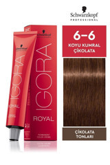 Schwarzkopf Igora Royal 6-6 Koyu Kumral Çikolata Krem Saç Boyası 60 ml