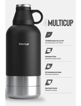 Stevig St-212 Çelik 1.9 lt Outdoor Termos Siyah