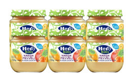 Hero Baby Laktozsuz Tahılsız Organik Karışık Meyveli Probiyotikli Kavanoz Maması 6x125 gr
