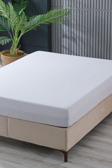 Doqu Home Fitted Lastikli Sıvı Geçirmez 160x200 cm Çift Kişilik Alez