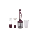 Fakir 900 ml Plastik Hazneli Turbolu 4 Bıçaklı 3'lü Blender Seti Mürdüm