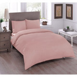 Taç Basic Ranforce 160x220 cm Lastikli Tek Kişilik Nevresim Takımı Somon