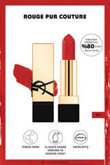 Yves Saint Laurent Rouge Pur Couture R9 Kalıcı Saten Krem Lipstick Ruj