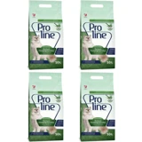 Proline Aloe Vera Kokulu Topaklanan İnce Taneli Bentonit Kedi Kumu 4x10 lt