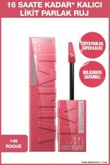 Maybelline New York Super Stay Vınyl Ink 145 Rogue Kalıcı Parlak Likit Fırçalı Ruj