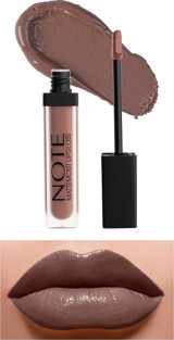 Note Mattemoist 414 Pinky Milk Kahverengi Yarı Mat Likit Fırçalı Ruj