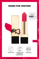 Yves Saint Laurent Rouge Pur Couture P3 Kalıcı Saten Krem Lipstick Ruj