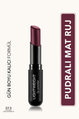 Flormar Lightweight Lip Powder 13 Deep Bordeux Mat Krem Lipstick Ruj