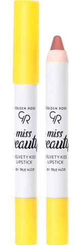 Golden Rose Miss Beauty Velvety Kiss 1 True Nude Mat Krem Kalem Ruj