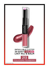 L’Oréal Paris Infaillible 2 Step 213 Toujours Teaberry Kalıcı Mat Likit Fırçalı Ruj