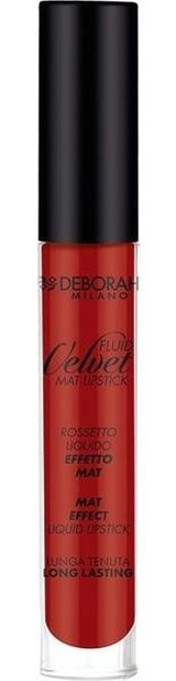 Deborah Fluid 14 Bordo Mat Likit Fırçalı Ruj