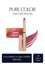 Estée Lauder Pure Color Explicit Slick Shine 119 Out Of Time Işıltılı Krem Lipstick Ruj