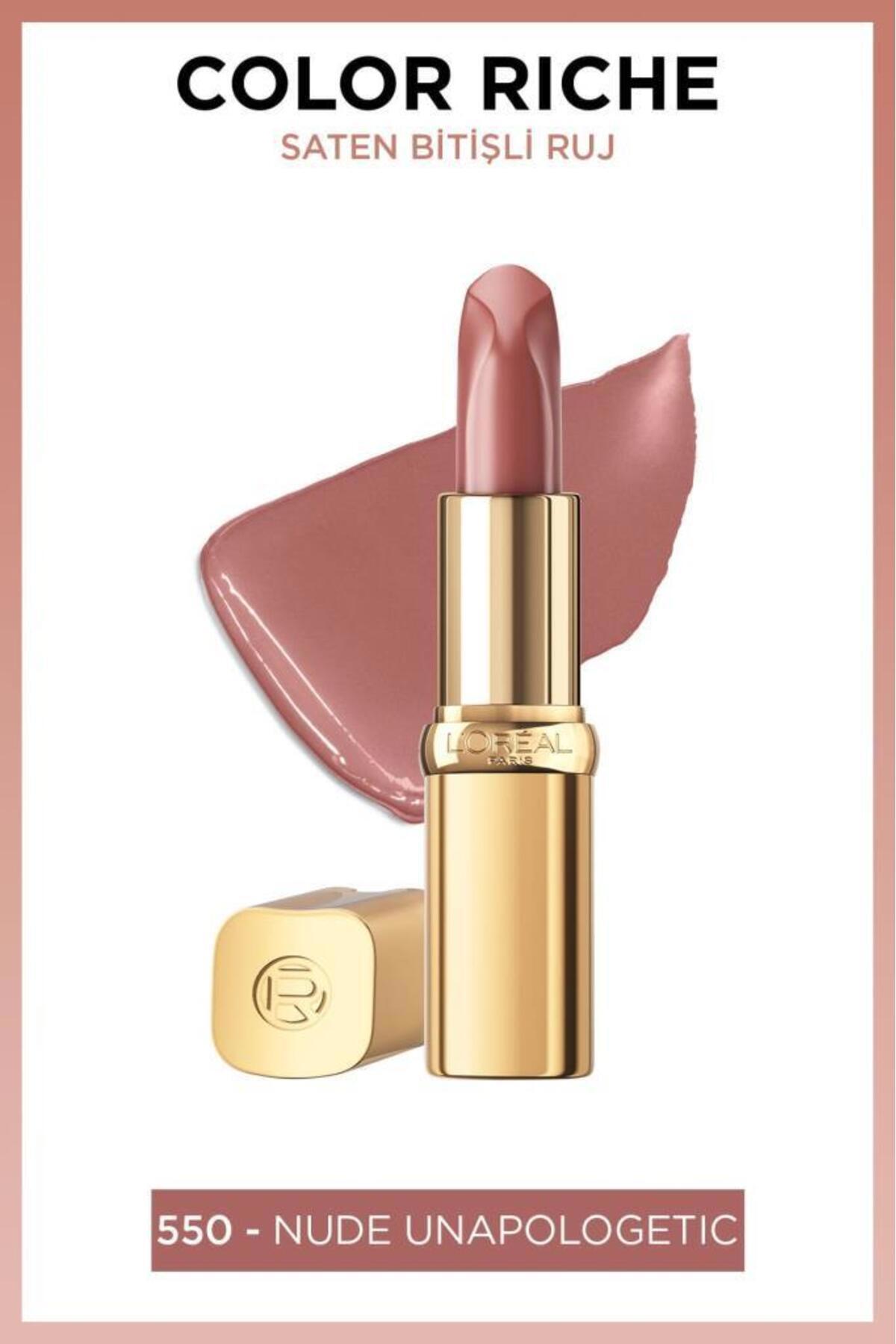 L’Oréal Paris Color Riche 550 Saten Krem Lipstick Ruj