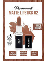 New Well Permanent Matte 2 Nude Brown Kalıcı Mat Krem Lipstick Ruj