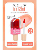 New Well Ice Lip Tint 5 Soft Peach Parlak Likit Fırçalı Ruj