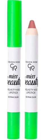 Golden Rose Miss Beauty Velvety Kiss 3 Pink Dusk Mat Krem Kalem Ruj