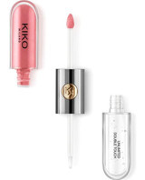 Kiko Milano Unlimited Double Touch 112 Toz Pembe Parlak Likit Fırçalı Ruj