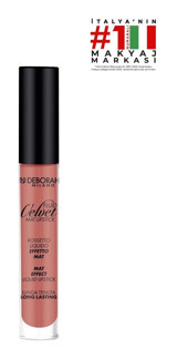 Deborah Fluid 1 Velvet Mat Likit Fırçalı Ruj