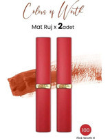 L’Oréal Paris Colors Of Worth Intense Volume 100 Intense Pink Mat Krem Lipstick Ruj
