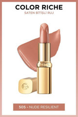 L’Oréal Paris Color Riche 505 Nude Saten Krem Lipstick Ruj