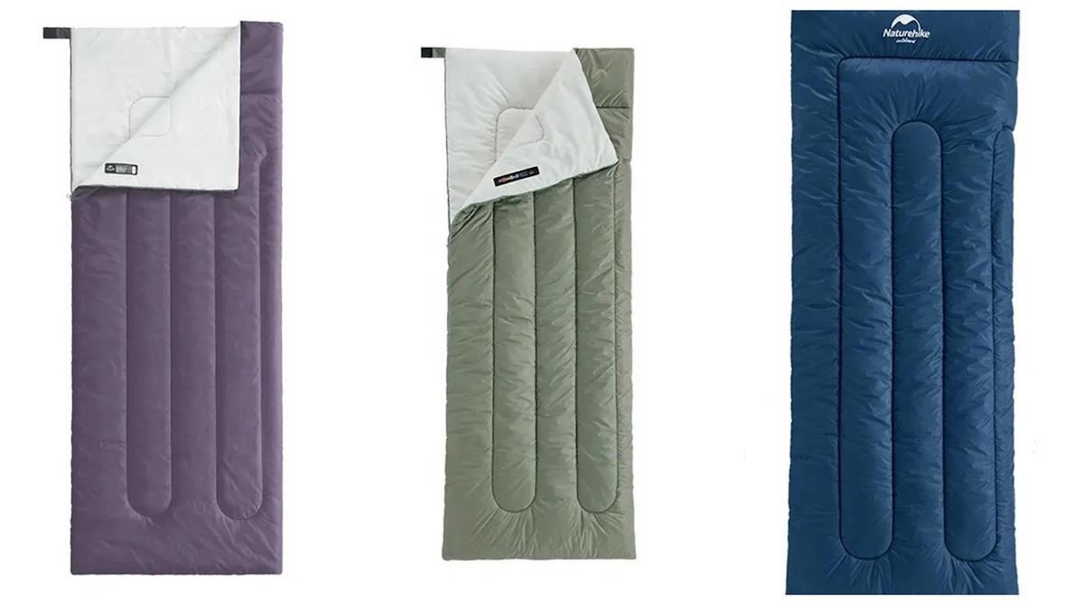 Naturehike H150 -4 Derece Polyester Kamp Tek Kişilik Yetişkin Uyku Tulumu Mor