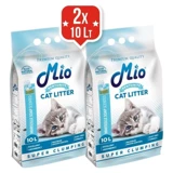 Mio Kokusuz Topaklanan İnce Taneli Bentonit Kedi Kumu 2x5 lt