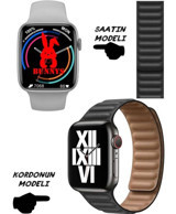 Bunnys Watch 8 Android GPS 45 mm Silikon Kordon Kare Unisex Akıllı Saat Siyah