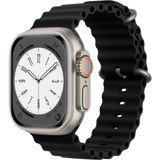 Bunnys Watch 8 Android GPS 49 mm Silikon Kordon Kare Unisex Akıllı Saat Siyah