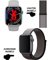 Bunnys Watch 8 Android GPS 45 mm Silikon Kordon Kare Unisex Akıllı Saat Gri - Siyah