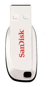 Sandisk Cruzer Blade USB 2.0 Type A 16 GB Flash Bellek Beyaz