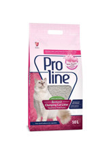 Proline Bebek Pudrası Kokulu Topaklanan İnce Taneli Bentonit Kedi Kumu 4x10 lt