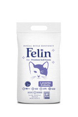 Felin Lavanta Kokulu Topaklanan İnce Taneli Bentonit Kedi Kumu 15 kg