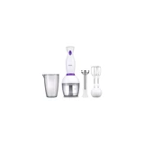 Regal Rebs 500 ml Plastik Hazneli Turbolu Çift Bıçaklı 4'lü Mini El Blender Beyaz