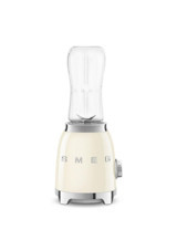 Smeg 500 ml Plastik Hazneli Çift Bıçaklı Kişisel Tekli Mini Blender Ekru