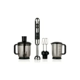 Korkmaz Mia Mega 1000 ml 4 Bıçaklı 4'lü Blender Seti Siyah
