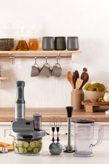 Karaca Mastermaid Prosteel 1500 ml Buz Kırıcılı 6 Bıçaklı Blender Gri