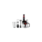 Fakir Mr Chef Quadro 1500 ml Plastik Hazneli Turbolu 4 Bıçaklı Blender Seti Siyah